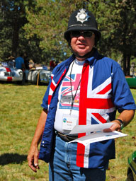 Photo of Brien in British costume